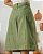 Saia Jeans Leticia Evasê Ref 261 Brim  Verde Chá - Imagem 3