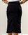 Saia Midi Jeans Preta  Isadora 012 - Imagem 3