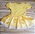 Fantasia Vestido Bebê Luxo Princesa Disney Bela e Tiara - Imagem 4