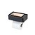 SUPORTE  3 X 1 - LENCO  /PAPEL HIGIENICO / CELULAR  -DUPA  FACE  3M  PRETO - Imagem 1