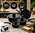 JOGO DE PANELAS DE INDUCAO 4 PECAS LINHA MILAO 3 MM- PRETO - Imagem 1