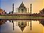 Pintura Numerada Taj Mahal Índia Tecido Pincéis e Tintas Y5750 - Imagem 1