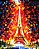 Pintura Numerada Torre Eiffel Abstrata Tecido Pincéis e Tintas Tb171 - Imagem 1