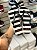 Chinelo Listrado Preto e Branco - Imagem 1