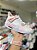 NK Jordan Retro 4 Infantil Branco e Rosa - Imagem 1
