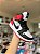 NK Jordan Mid 1 Preto/Branco/Vermelho - Imagem 2