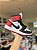 NK Jordan Mid 1 Preto/Branco/Vermelho - Imagem 1