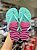 Chinelo Havaianas-Verde Água e Pink - Imagem 1