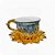 Jogo Xícara de Café Porcelana Turca com Suporte Banhado a Ouro - Imagem 3