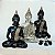 Estatua Buda Meditação Chakras Enfeite Hindu Tibetano 24cm - Imagem 4