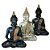 Estatua Buda Meditação Chakras Enfeite Hindu Tibetano 24cm - Imagem 1