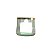 06 Pote De Vidro Transparente 70ml com Filete Prata e Ouro - Imagem 6