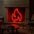 Painel Luminoso Neon Led Fogo Chama - Imagem 4