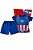 FANTASIA INFANTIL HEROIS  PERSONAGENS CAPITÃO AMERICA - Imagem 1