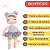 Boneca de Pano Angela Sophia Metoo 33 cm Brinquedo Crianças e Decoração - Imagem 2