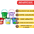 Brinquedo De Banho Infantil Kit 5 Baldinhos Animais Skip Hop - Imagem 2