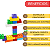 Blocos De Montar Educativo Infantil Pote Brinquedo 44 Pçs - Imagem 2