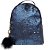 Bolsa Mochila Transversal Paetê Mágico - Azul Fosco e Prata - Imagem 1