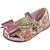 Sapato Boneca Baby Florido com Laço - Rosa - Imagem 1