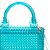 Bolsa Petite Jolie Beads Bag PJ10538 - Turquesa Translucido - Imagem 3