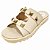 Sandália Plataforma Tratorada com Spikes - Off White - Imagem 1