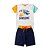 Conjunto Infantil Menino Diversão Marítma - Branco e Preto - Imagem 1