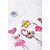 Conjunto Infantil Menina Festa Dos Flamingos - Branco e Rosa - Imagem 6