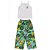 Conjunto Infantil Menina Lemon - Branco e Verde - Imagem 1