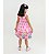 Vestido Infantil Drapeado com Laço e Lastex Patrulha Canina - Rosa Bebê - Imagem 3