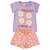 Conjunto Infantil Menina Smile For A While - Lilás e Rosa - Imagem 1