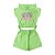 Conjunto Infantil Menina Vibrações De Margaridas - Verde - Imagem 1