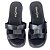Rasteira Flatform H com Strass - Preto - Imagem 3
