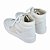Tênis Cano Alto Detalhe Lateral - Branco e Off White - Imagem 4