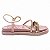 Sandália Lara 3 Tiras com Strass - Rosé - Imagem 2