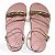 Sandália Lara 3 Tiras com Strass - Rosé - Imagem 4