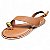 Sandália Rasteira Cruzada com Fivela - Caramelo - Imagem 1