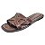 Sandália Rasteira com Detalhe Frontal - Marrom - Imagem 1