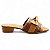 Tamanco Salto Médio Tressê com Laço - Caramelo - Imagem 2