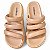 Sandália Rasteira 3 Tiras - Bege - Imagem 3