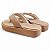 Sandália Chinelo Plataforma Tratorado - Bege - Imagem 3