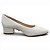 Scarpin Modare Comfort Salto Bloco Bico Fino - Off White - Imagem 2