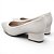 Scarpin Modare Comfort Salto Bloco Bico Fino - Off White - Imagem 4
