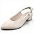 Scarpin Slingback Modare Comfort Salto Bloco - Off White - Imagem 1