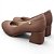 Scarpin Boneca Modare Salto Bloco Comfort - Marrom - Imagem 4
