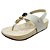 Sandália Papete Modare Comfort de Dedo com Pedraria - Off White - Imagem 1