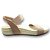 Sandália Papete Modare Comfort com Elástico - Bege e Off White - Imagem 2