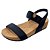 Sandália Papete Modare Comfort com Elástico - Preto e Caramelo - Imagem 1