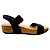 Sandália Papete Modare Comfort com Elástico - Preto e Caramelo - Imagem 2