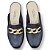 Mocassim Mule Comfort com Corrente - Preto e Dourado - Imagem 4