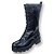 Bota Coturno Cano Alto Salto Tratorado - Preto - Imagem 1